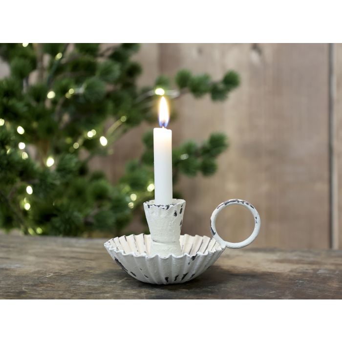 Chamberstick for taper candle