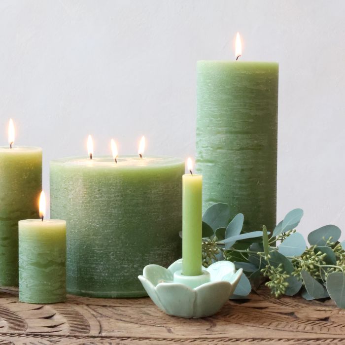 Macon Short Dinner Candle rustic 4 h