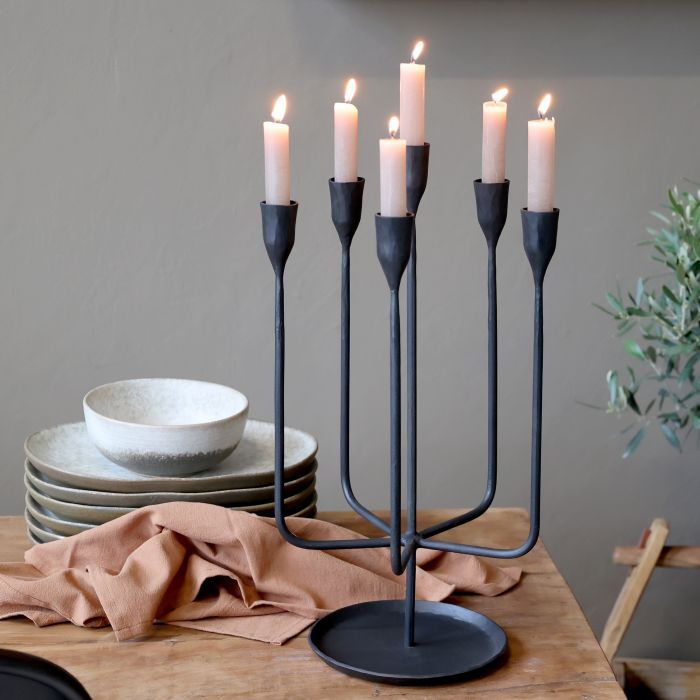 Candlestick w. 6 arms