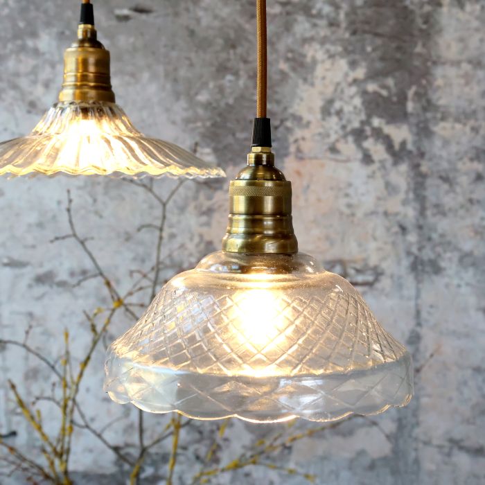 Lampe avec plateau en laiton