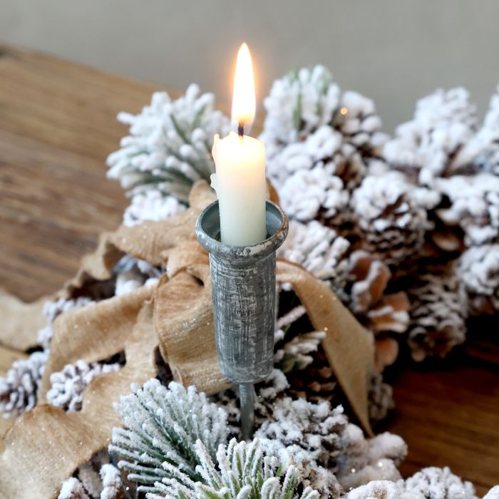 Lysholder m. spyd til kertelys