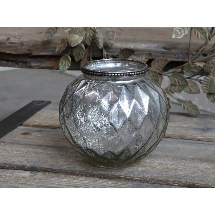Vase w. pearl edge