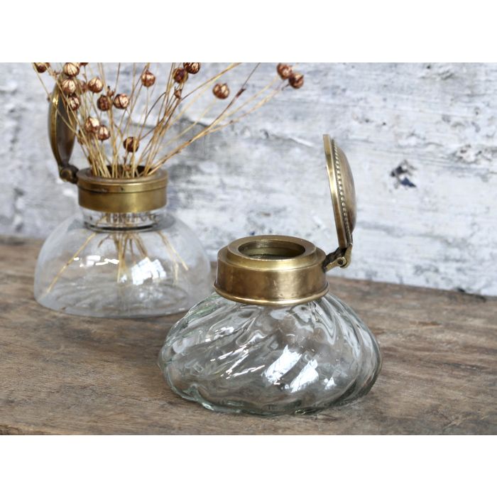 Gl. fransk Vase m. låg