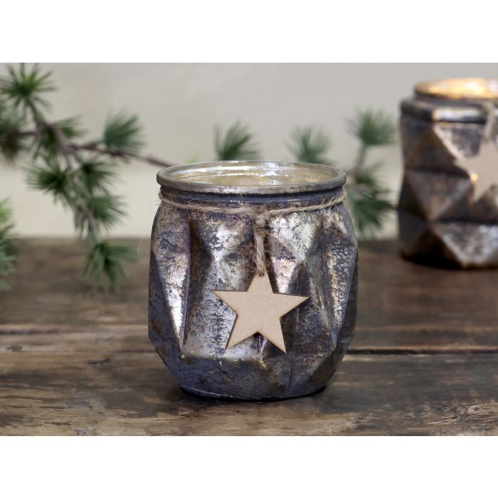 Fyrfadsstage m. stjerne