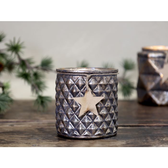 Fyrfadsstage m. stjerne