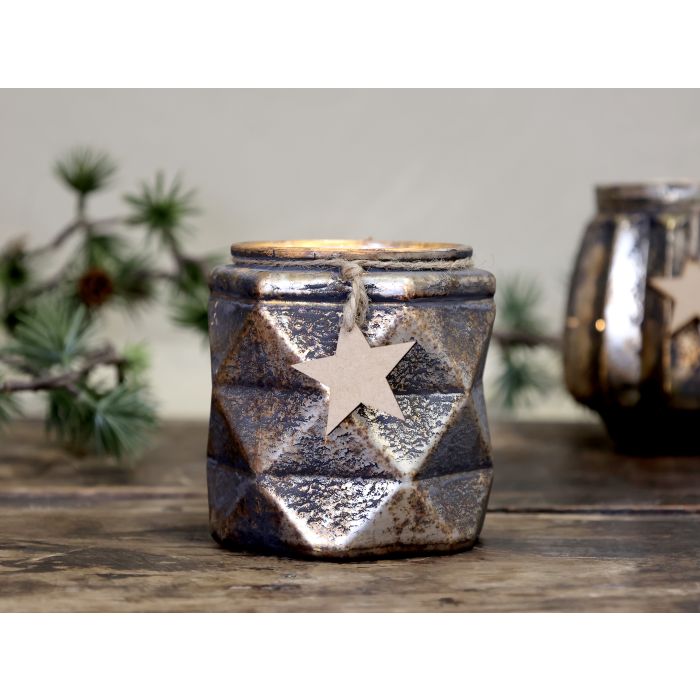 Fyrfadsstage m. stjerne