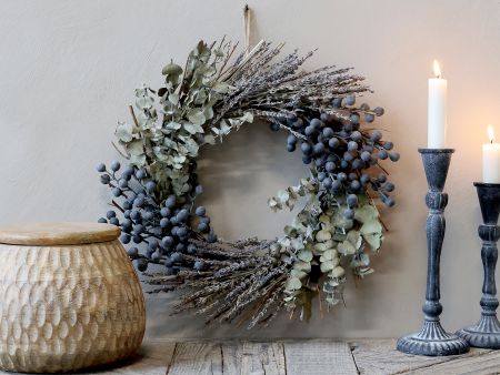 Fleur Kranz mit Eukalyptus, Lavendel und Beeren